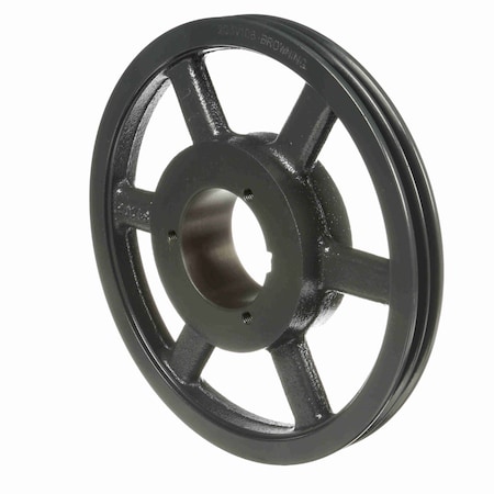 Browning 2 Groove Cast Iron Bushed Bore Multiple Sheave, 2Q3V106 2Q3V106